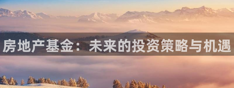 摩登6吴这7O667：房地产基金：未来的投资策略与机遇