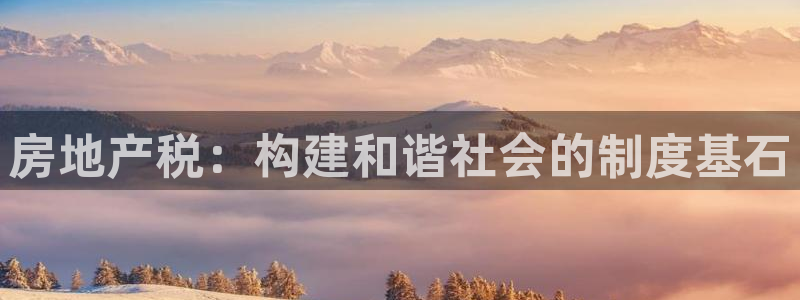 摩登精品7口碑极限：房地产税：构建和谐社会的制度基石